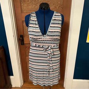 Luna Clair || Multi-Colored Polka Dot Wrap Dress || Size Medium